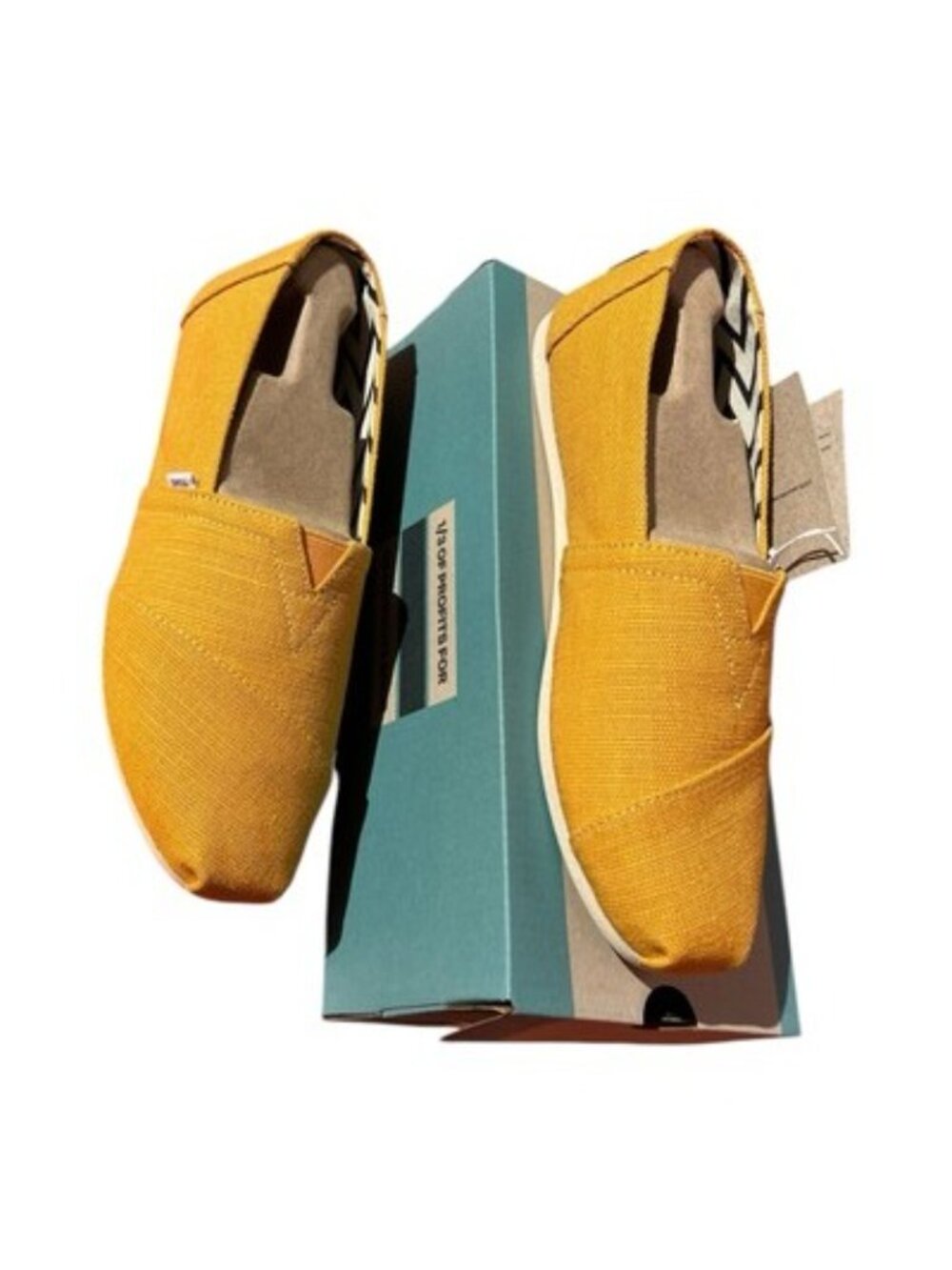 NIB Toms Women's Alpargata Canvas Shoes Mango Heritage Size US 7.5 EUR 38 - Picture 2 of 5